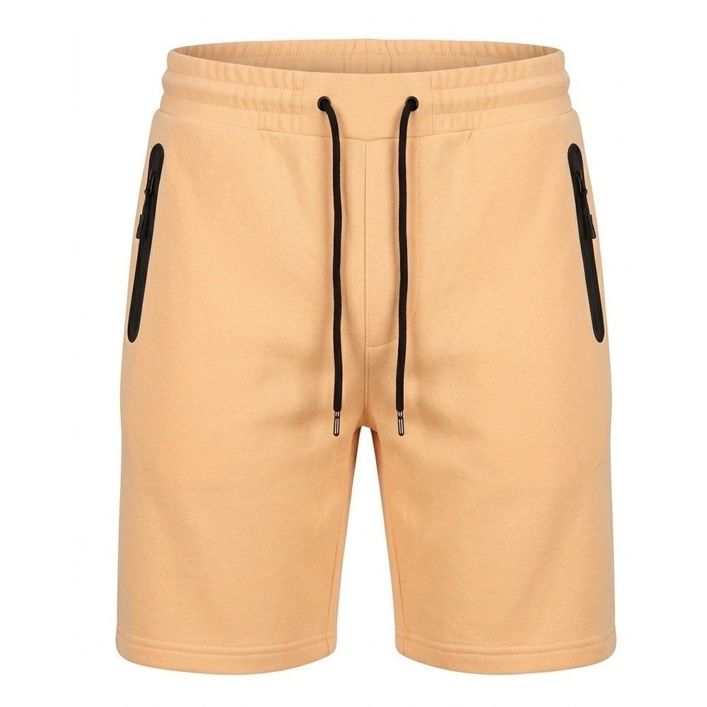 Pure Champ Mens Tech Fleece Shorts Peach Orange Zipper Pockets PC301-F XL NWT
